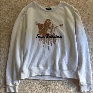 True Religion Vintage White Crewneck